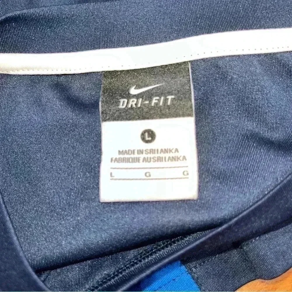 Nike Dri fit vented sides shirt sleeve shirt with Nike emblem on chest